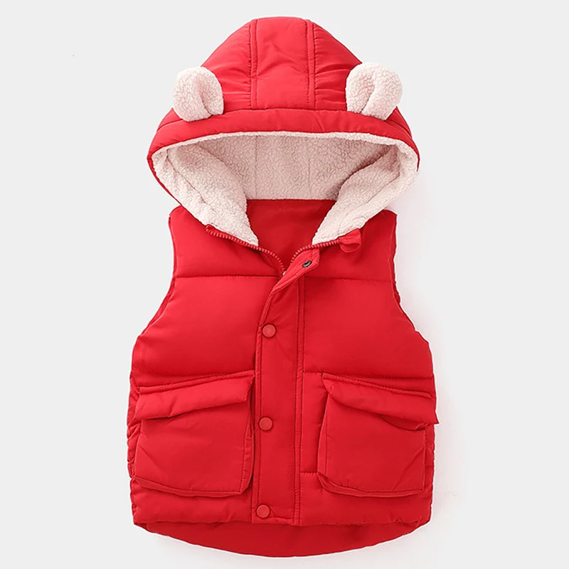 

Winter Girls Vest Casual Jackets Children Outerwear Boy Coats For Girls Vest Infant Baby Down Vest Sleeveless Kids Warm Jackets