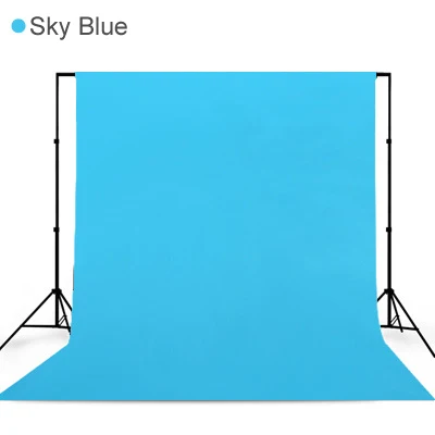 200 см* 300 см фотография Нетканая ткань фон ткань сплошной цвет хромаки Backgound для фотостудии видео - Цвет: Sky Blue