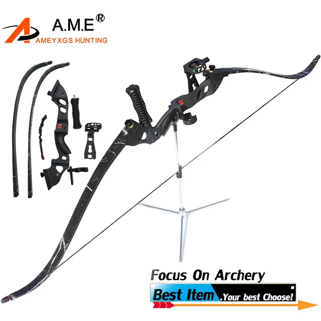  US $100.92 Recurve Draw Weight 45lbs Archery Arrow Camping pins Sight Arrow Rest 