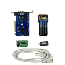 

CNC Engraving Cutting Machine Controller Kit 5.4.49 Ncstudio Control Card + XHC WHB02 USB Wireless Remote Handle