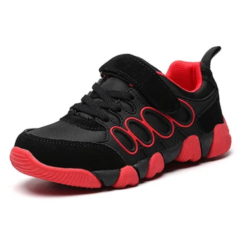 

New 2020 Children Casual Shoes Genuine Leather Running Shoes Air Mesh Damping Boys Sneakers Soft Bottom Kids Girls Sport Shoes