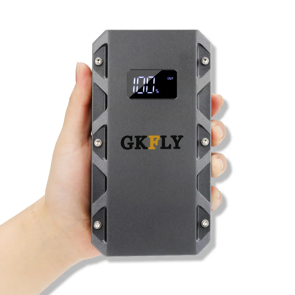 GKFLY 1500A автомобильный стартер портативный 20000mAG 12V пусковое устройство бензиновое