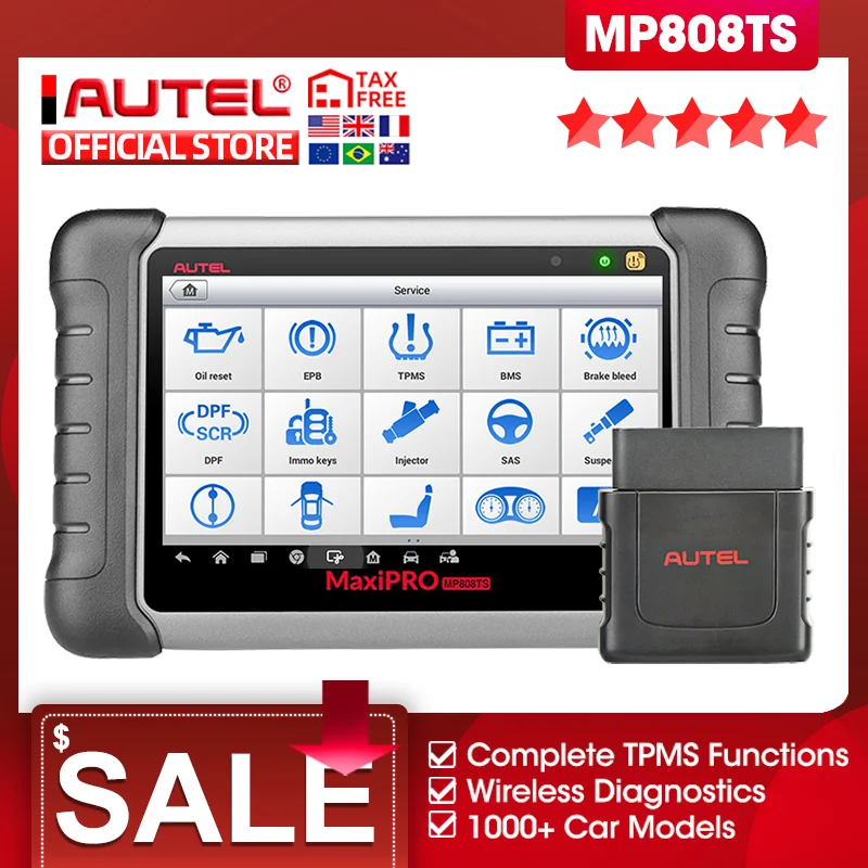 Autel MaxiPRO MP808TS диагностический инструмент как MS906 и TS601 PK MK808 AP200 MK808TS комплексное