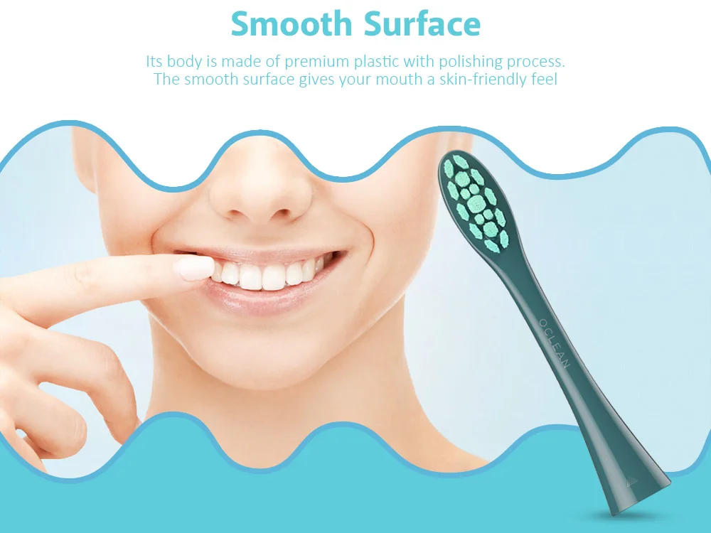 OCLEAN PW09 2PCS Brush Heads for All OCLEAN X Pro Smart Sonic Electric Toothbrushes Soft Bristles