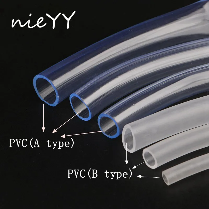 

3m Food Grade PVC Transparent Hose PVC pipe garden hose 3/4/5/6/7/8/10/12mm pvc hose for Garden Irrigation Flexible Oxygen Tube