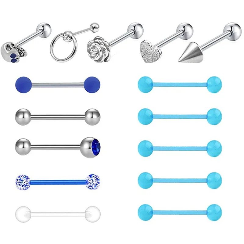 TR210 316l Surgical Steel *FBOOK ONE LIKE & F--KBOOK* Tongue Ring