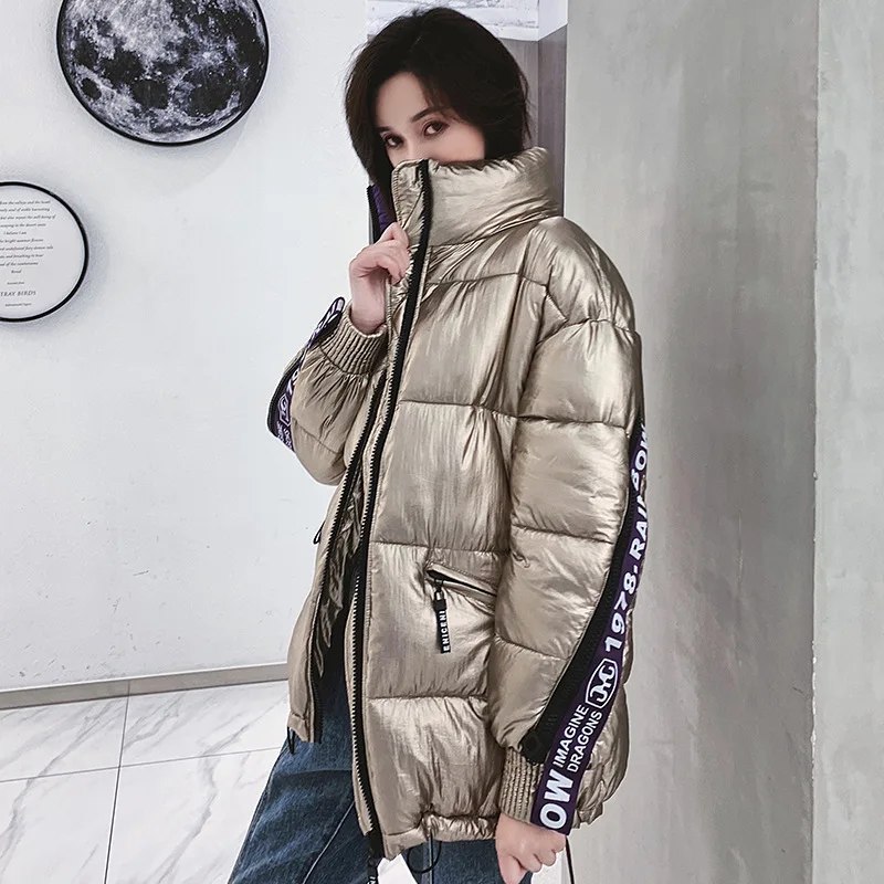 

New Style down Jacket Women's 2019 Korean-style Large Size Loose-Fit down Jacket Cotton-padded Clothes Women's Short Versatile B