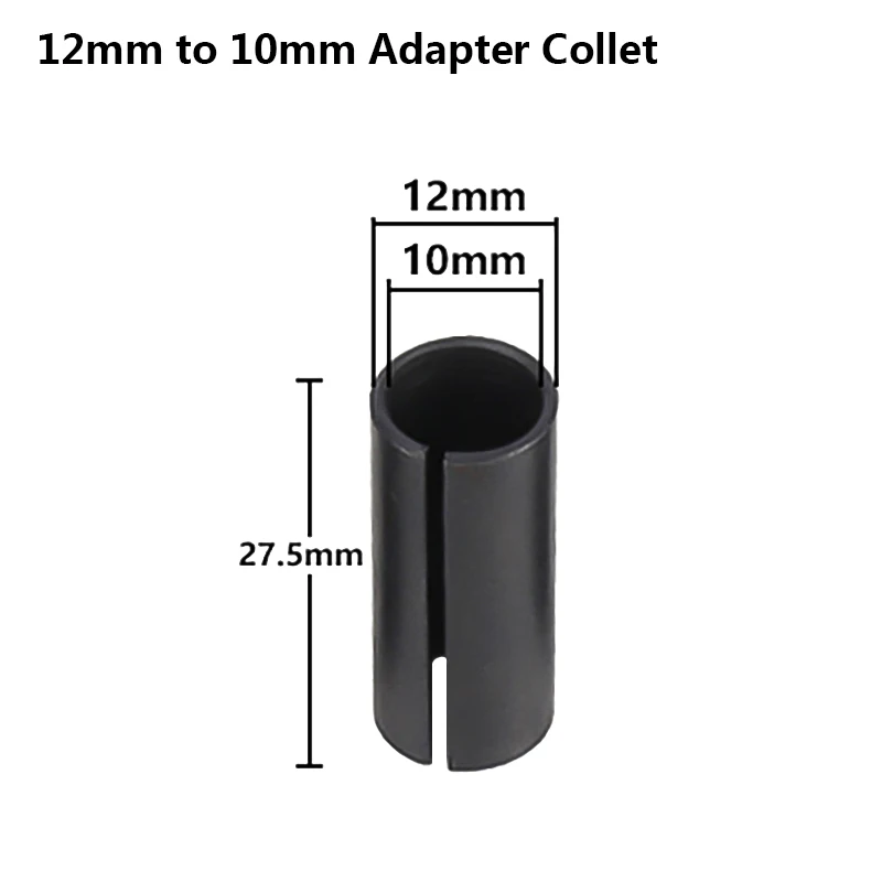 12mm to 10mm Хэмптон-1 шт. адаптер цанговый хвостовик 6/6. 35/8/9,5/10/12/12,7 мм Концевая фреза держатель адаптеров фрезерный станок с ЧПУ держатель инструмента - Длина режущей кромки: 12mm to 10mm