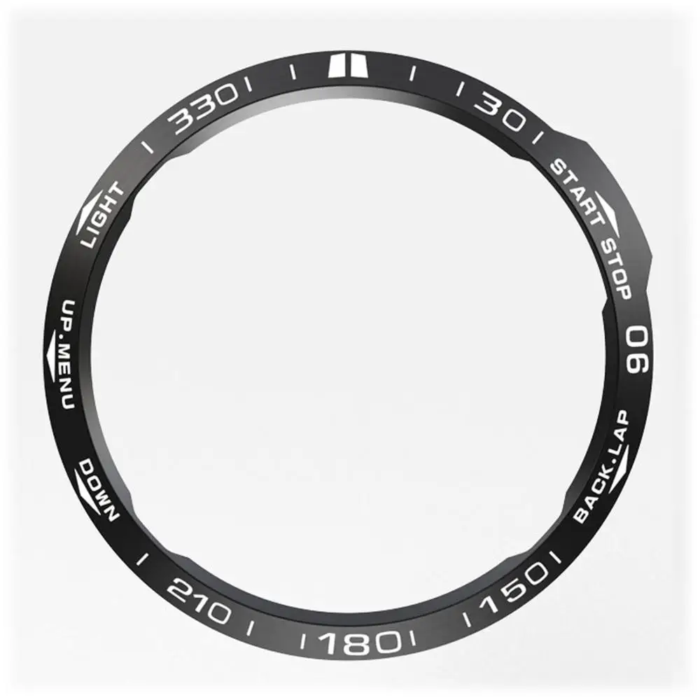 Stainless Steel Sculptured Bezel Ring with Adhesive Anti-Scratch Cover
