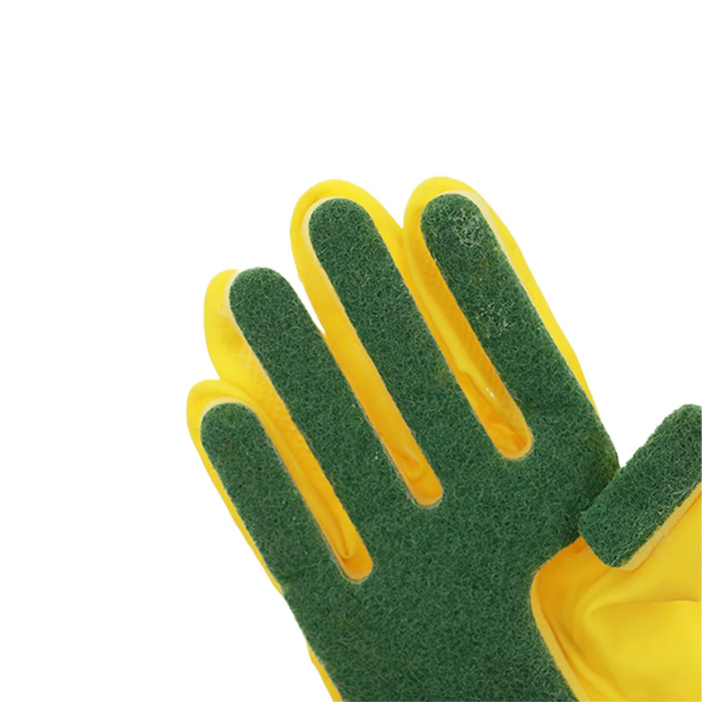 Домашние кухонные моющие перчатки для уборки садовое кухонное блюдо с пальцами из губки резиновые хозяйственные перчатки для уборки инструменты для мытья посуды