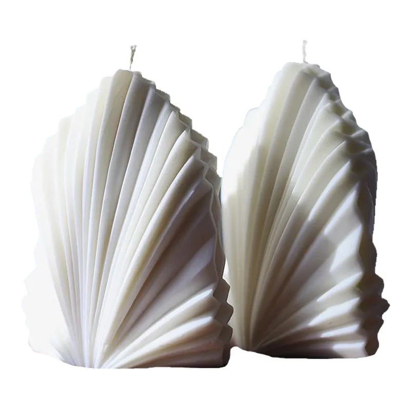 TROYSINC Moules à Bougie En Silicone - Grande Bougie Corail