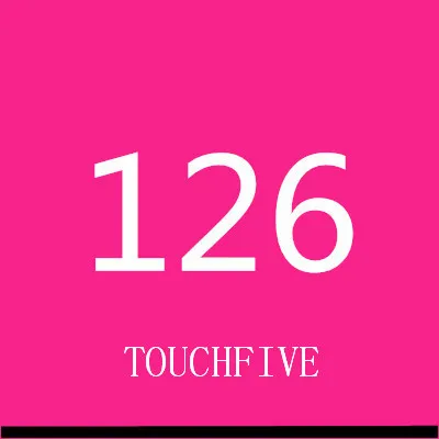 TOUCHFIVE 168 цветов одиночные художественные маркеры Кисть ручка эскиз на спиртовой основе маркеры двойная головка манга ручки для рисования товары для рукоделия - Цвет: 126-fluorescet pink