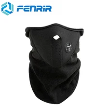 フェンリルオートバイハーフフェイスマスクカバーフリースユニセックススキー雪モトサイクリング暖かい冬ネックガードスカーフ暖かい保護マスケ(China)