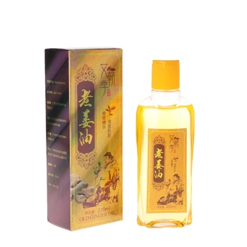 

220ml Ginger Plant Essential Oil Body Massage Thermal For Scrape Therapy SPA New M89F