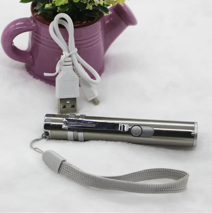 Мини красная лазерная указка USB перезаряжаемая 3 в 1