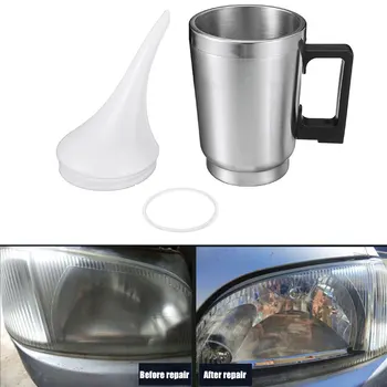 

Stainless Steel Car Heating Cup Repair Headlight Heating Cup Durable Tool Plastic Restoration Heating Cup