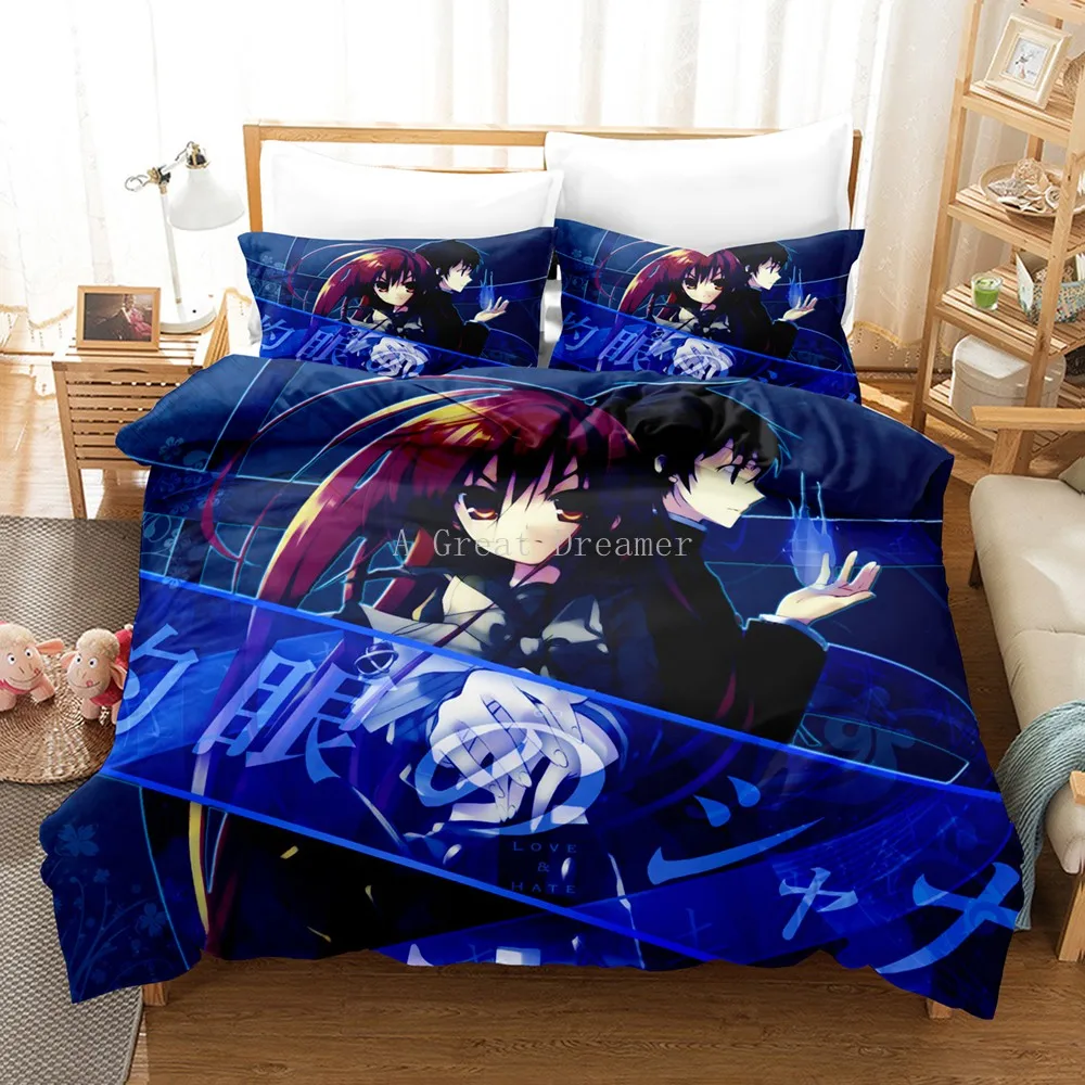 vintage Bedding Sets Design Bedding Set Shakugan No Shana Duvet Covers Cartoon Cute Girls Comforter Bed Cover Set Full Size Home Bedspread king size bed sheets