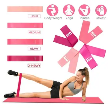 

Resistance Loop Pull Loop Therapy Training Pilates Flexbands Red Gradient 5pcs Fit Simplify Workout Bands Exercise Bands