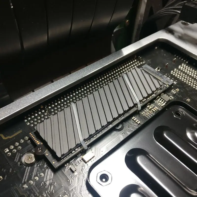 Чистый медный Графеновый радиатор M.2 теплоотвод термопрокладка кулер для NGFF 2280 PCI-E NVME SSD