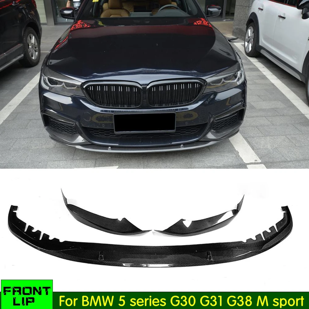 Передний бампер G30 G31 из углеродного волокна/АБС губа для BMW 5 серии G38 M sport 540i