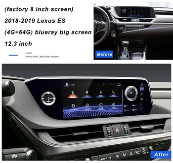 

12.3" Car Android 10.0 Radio Bluetooth Head Unit For Lexus ES300H ES350H ES300 ES330 2019 ES350 Multimedia Player GPS Navigation
