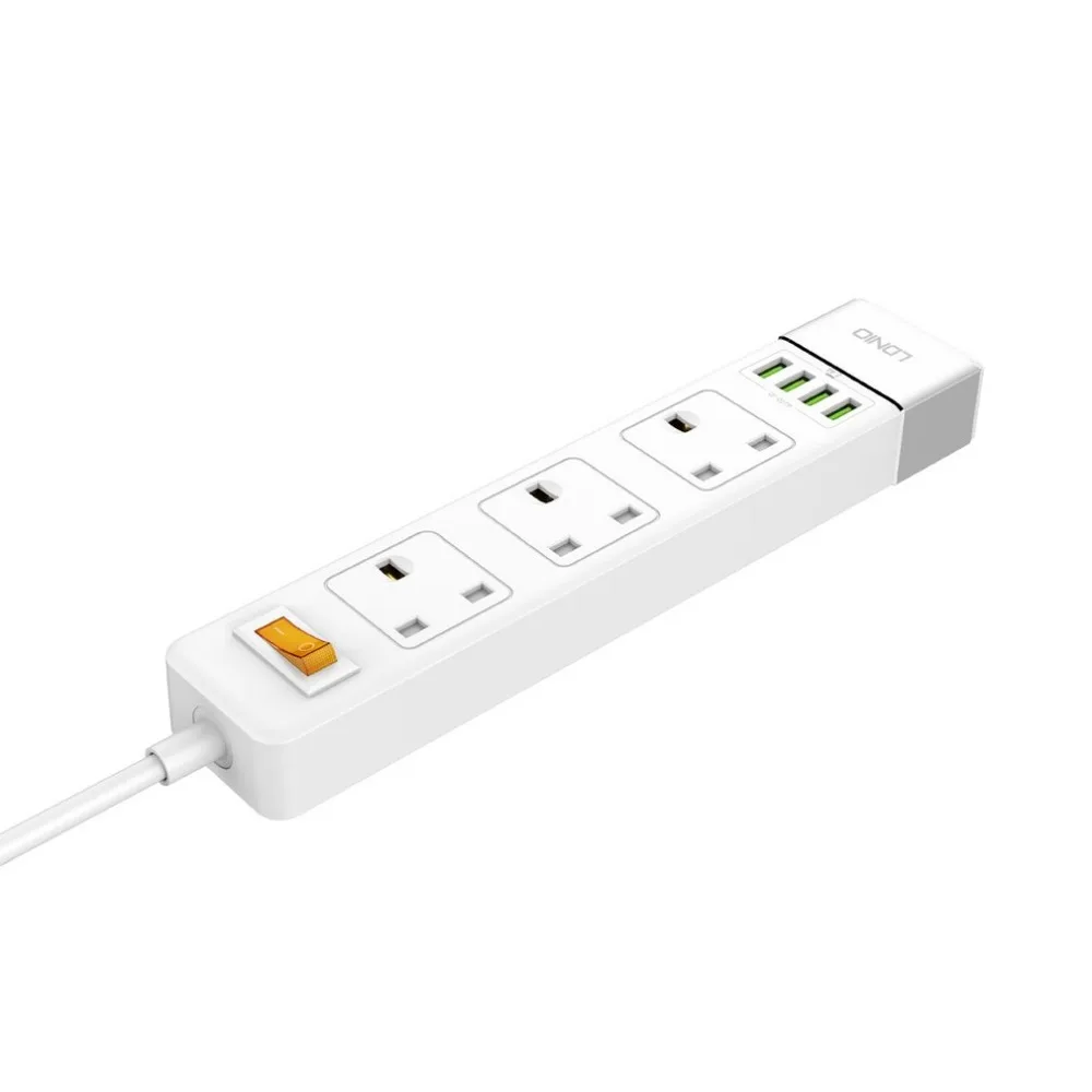 3 выхода 4 usb порта USB электронный блок питания умный дом защита розетки от скачков напряжения Быстрая зарядка домашний патч с расширителем доска Великобритания
