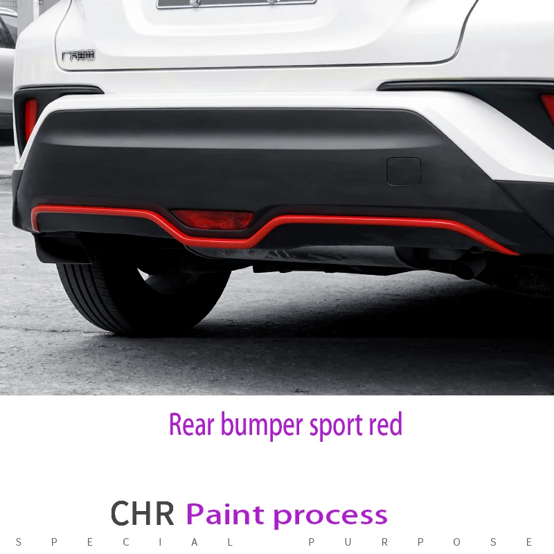 Подходит для 18 для Toyota CHR задняя планка декоративная планка бампер декоративная планка внешняя декоративная