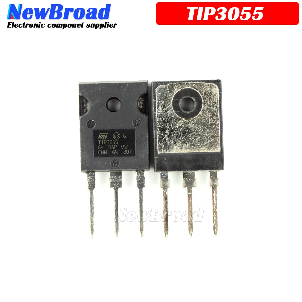 BJT Transistor Transistors Kit Mosfet Transistor 5PCS TIP3055 3055 TO-247 Bipolar Transistors BJT 15A 100V NPN New Original