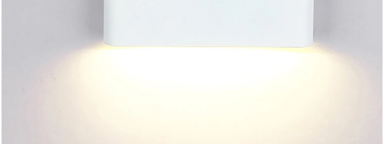 6 Вт/12 Вт светодиодный наружный настенный светильник водонепроницаемый белый/черный светильник внутренний светодиодный светильник для лестницы Светильник для коридора светильник для прикроватного светильника s