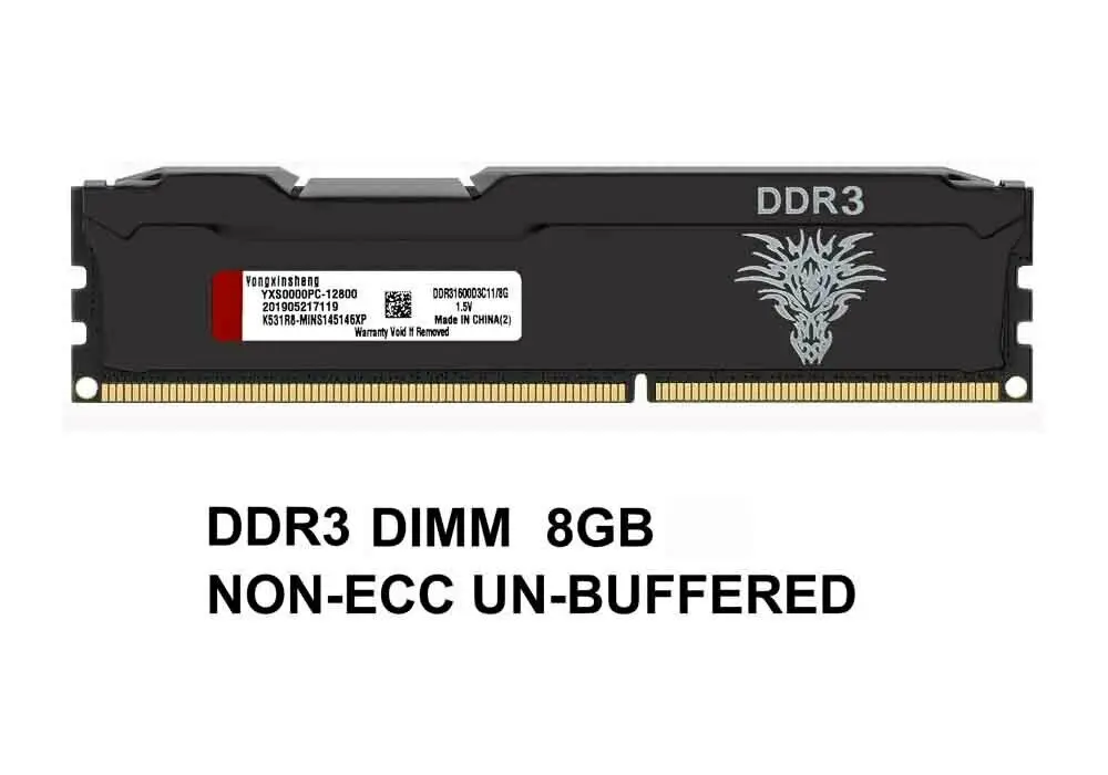 PC3-12800 (DDR3-1600) PC4-19200(DDR4-2400) 8G Desktop Memory DIMM
