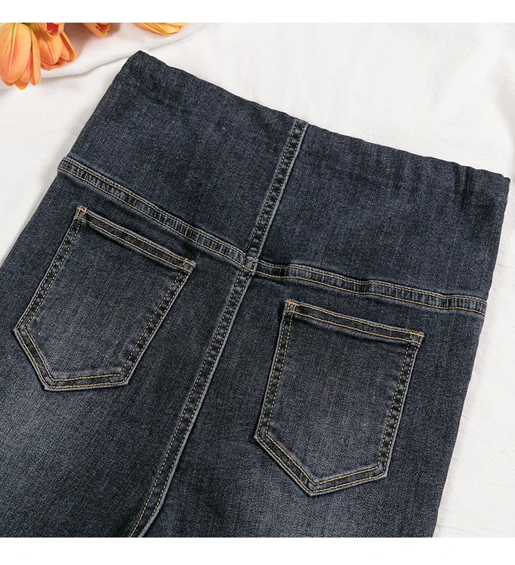 Новые осенние и зимние джинсы для беременных женщин модные дикие тонкие брюки ноги Корейская версия беременных стрейч брюки