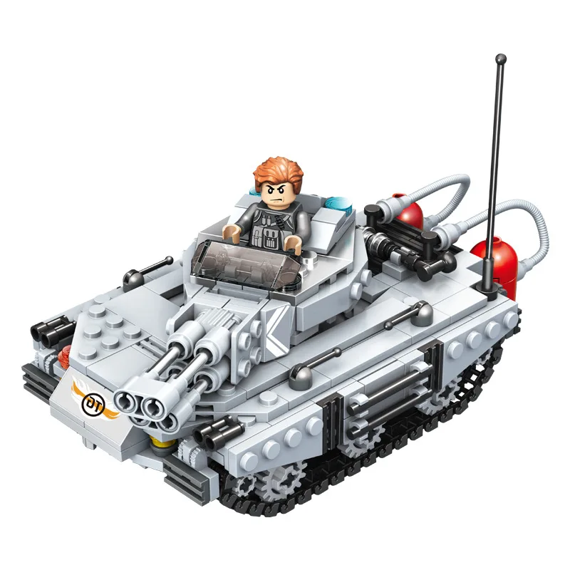 

Pan luo si Tiger Educational Assembled Military Doll Toy Tank Model Building Blocks Toy 635013-635015