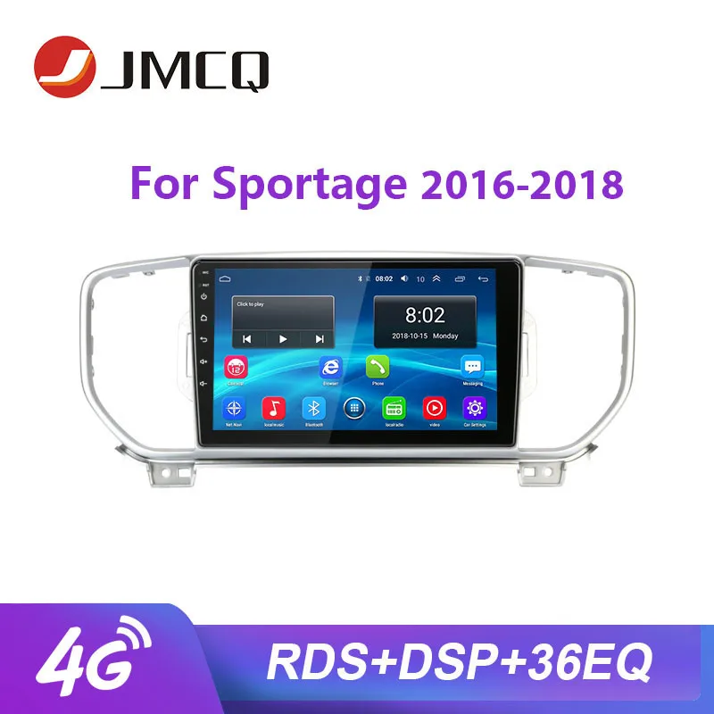 

JMCQ 9" Wifi For KIA Sportage 2016-2018 Car Radio 4G Android player GPS Navigaion Multimedia Video Players Stereo with Frame K9