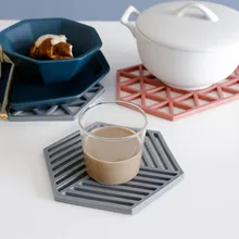 Полый коврик подкладка для кофейного столика подставка для чайной чашки водонепроницаемый ПВХ 1 шт. Противоскользящий анти-горячий Coaster скандинавском стиле
