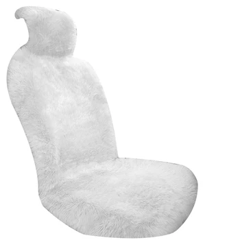 

Reusable Anti Slip Car Seat Cover Interior Multicolored Easy Clean Wear Resistant Warm Winter Accessories Faux Fur Washable