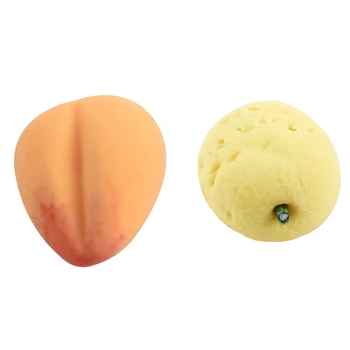 

20Pcs Dollhouse Miniature Model Simulation Fake Fruit Kitchen Decor Gift 1/12 Lemon & Peach