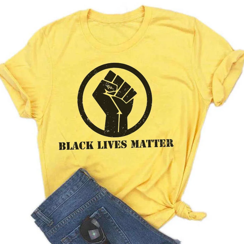 BLACK LIVES MATTER Alphabet Print Pink T-shirt Women New Summer Short Sleeve Fashion Lady Tops T Shirt Ladies Female Tee Tshirt