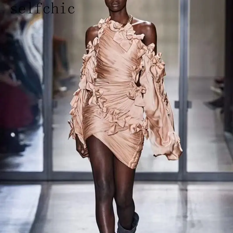 

Office Ladies Bodycon Dress Runway Sexy Women Cold Shoulder Dresses 2019