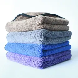 Производители поставляют микрофибры полотенце полировки воск толстое покрытие края воды впитывающее полотенце обработки настраиваемые