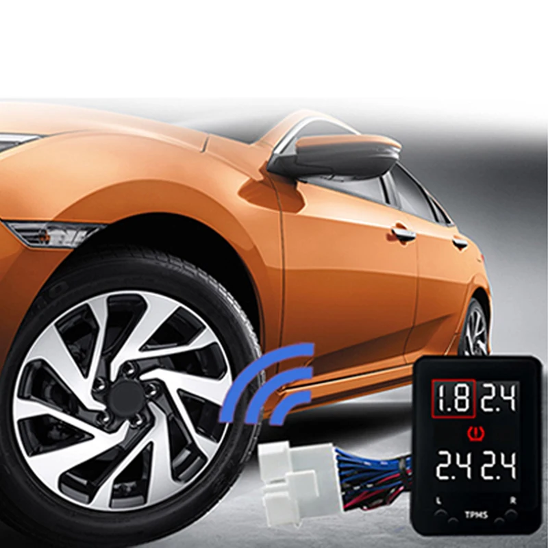 OBD TPMS дисплей, монитор безопасности давления в шинах, отслеживающий датчик Alram для Toyota Fortuner Hilux
