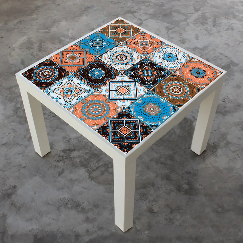 

Kitchen bathroom deco wallpaper waterproof DIY self-adhesive PVC wall sticker Thickened hard piece crystal tile sticker custom