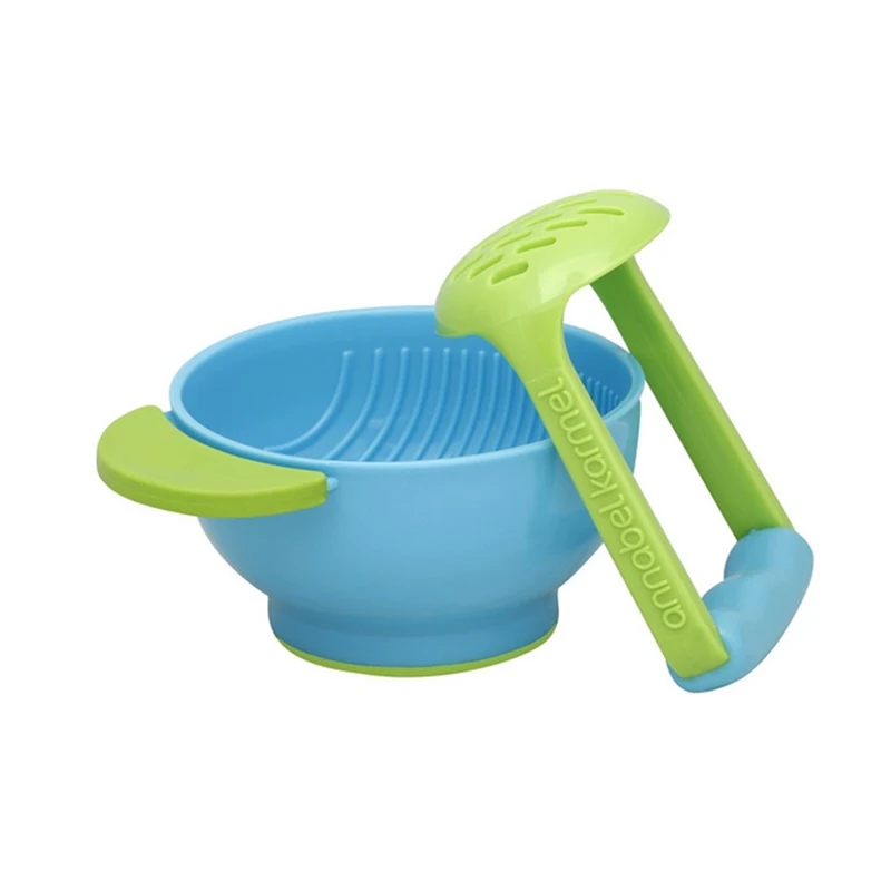 BPA Free Baby Food Mills Grinding Bowl Infants Manual Food Grind Make Tools Children Handmade Processor Feeding Bowl