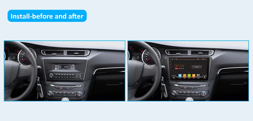 Multimídia com Android Navegação por Gps Rádio Multimídia Automotivo Bluetooth Som Universal 10 hd 1024*600 Dab Hdmi 10.0 16 Cheap Rádios automotivos
