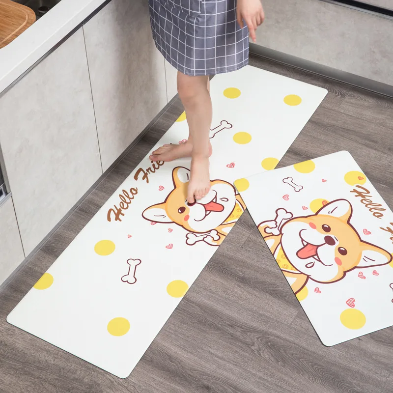 

PVC Decorations for Home Kitchen Rugs Kitchen Mat Welcome Mats for Front Door Kitchen Rug Rugs for Kitchen Waterproof