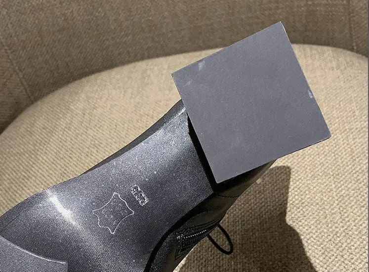 Size 35-40 2020 New Elegant Womens Boots Autumn Brand Design Solid PU Shoes for Woman Sexy Ladies High Heels Career Dress Pumps