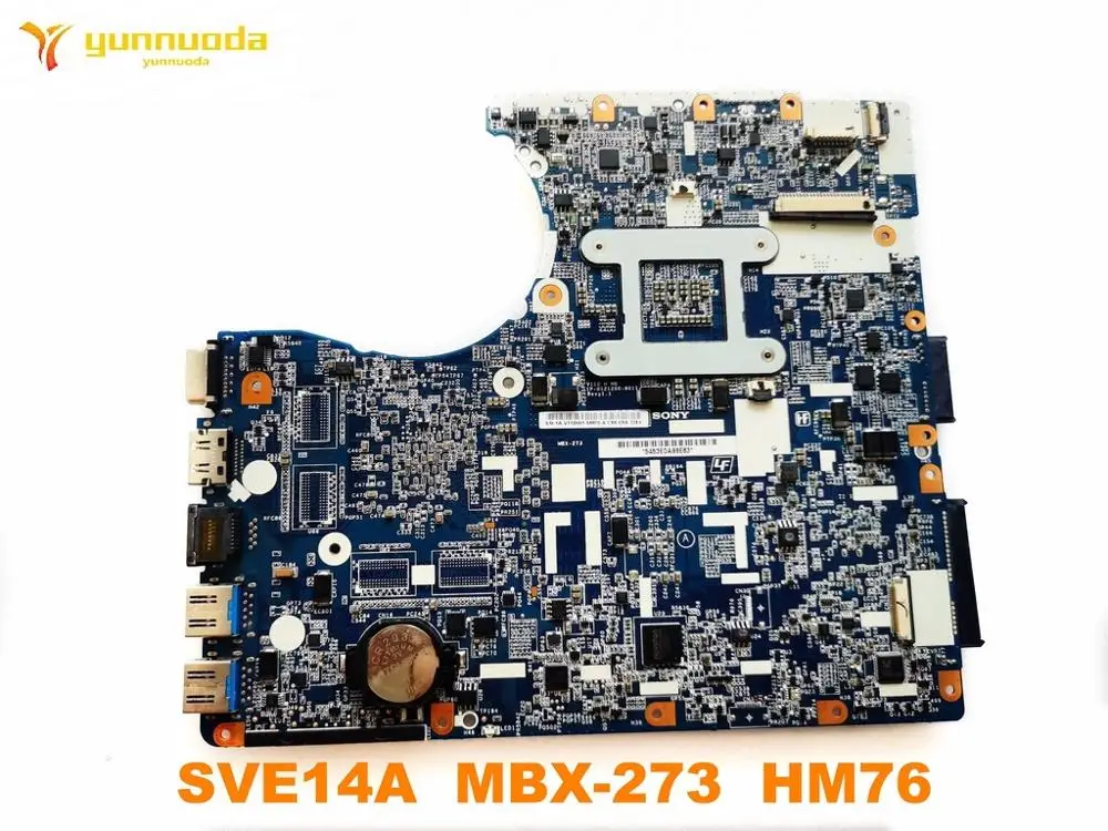 Оригинальная материнская плата для ноутбука SONY SVE14A SVE14A MBX-273 HM76 протестирована