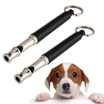 New Puppy Pet Dog Whistle Twotone Ultrasonic Flute Stop Barking Ultrasonic Sound Repeller Cat Training Keychain Upgrade 4