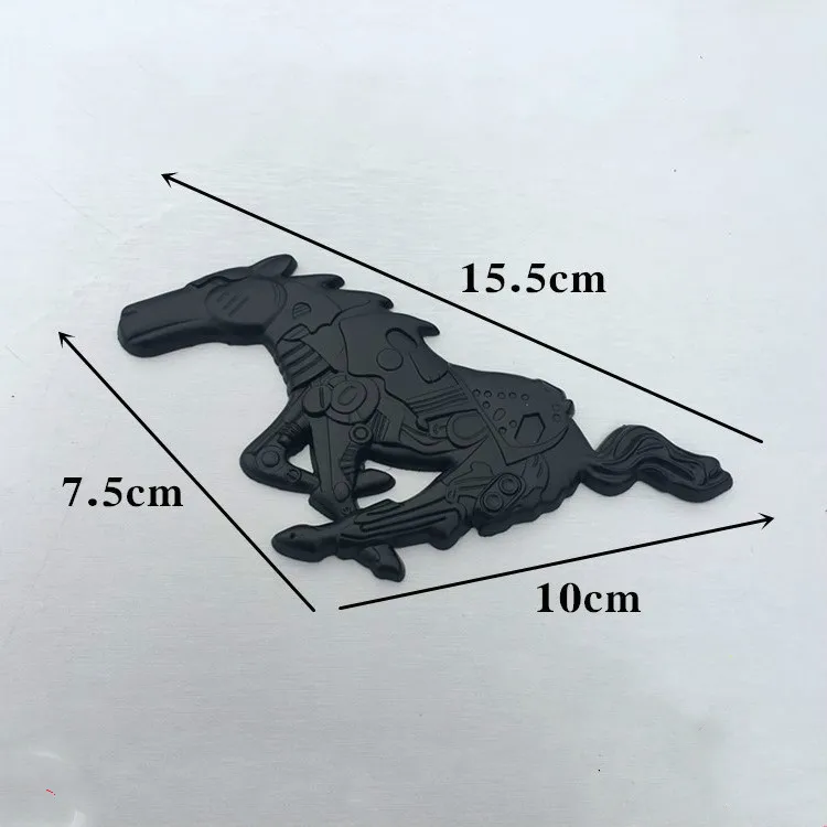 3D Металл Mustang Лошадь передний капот решетка тела эмблема наклейка Mustang Лошадь логотип спереди для Ford Mustang