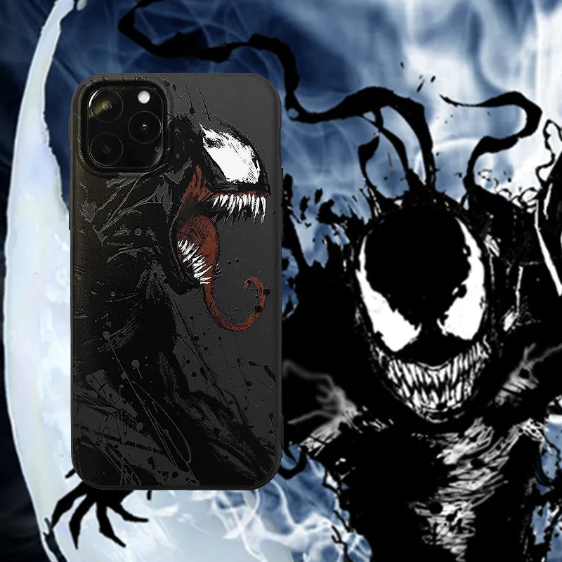 Чудо-яд супергерой тиснение чехол для телефона для iphone 11 11Pro Max X XR XS Max Comics Мягкий силиконовый чехол для iphone 7 8 6 6s Plus