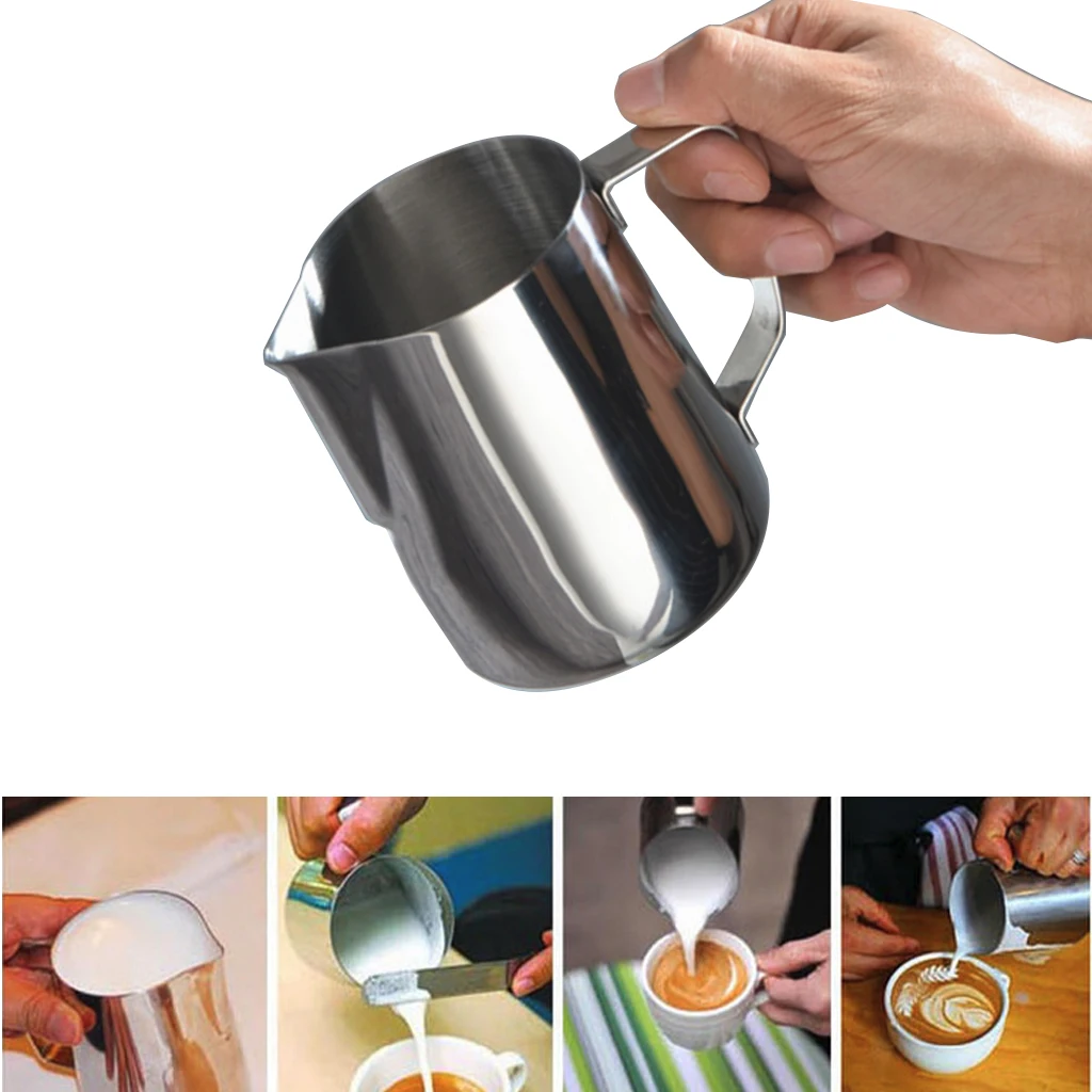 

Stainless Steel Milk frothing jug Milk Cream Cup Espresso Coffee Pitcher Barista Craft Latte Frothing Jug Kitchen Accessories